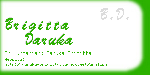 brigitta daruka business card
